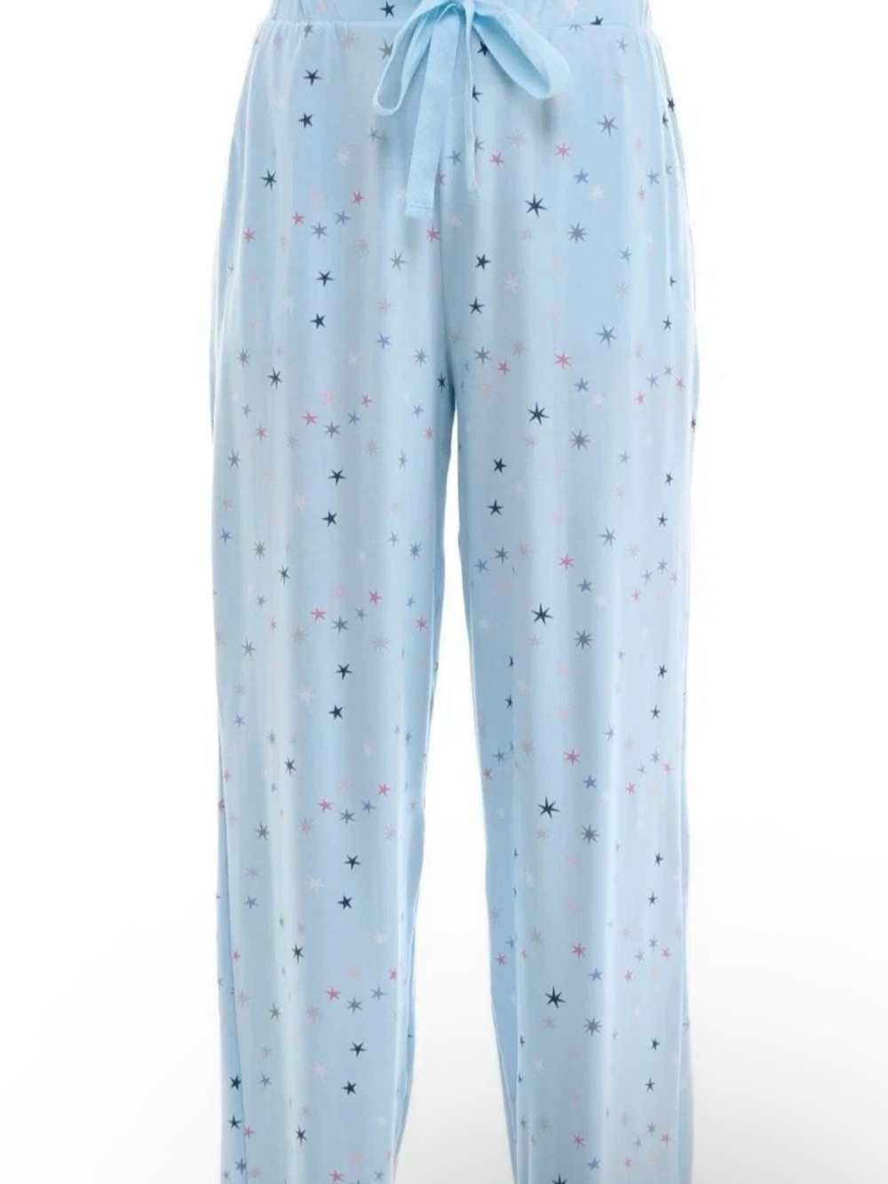 Roudelain Womens Pajama pants-Sparkling Stars with drawstring and pockets SMALL